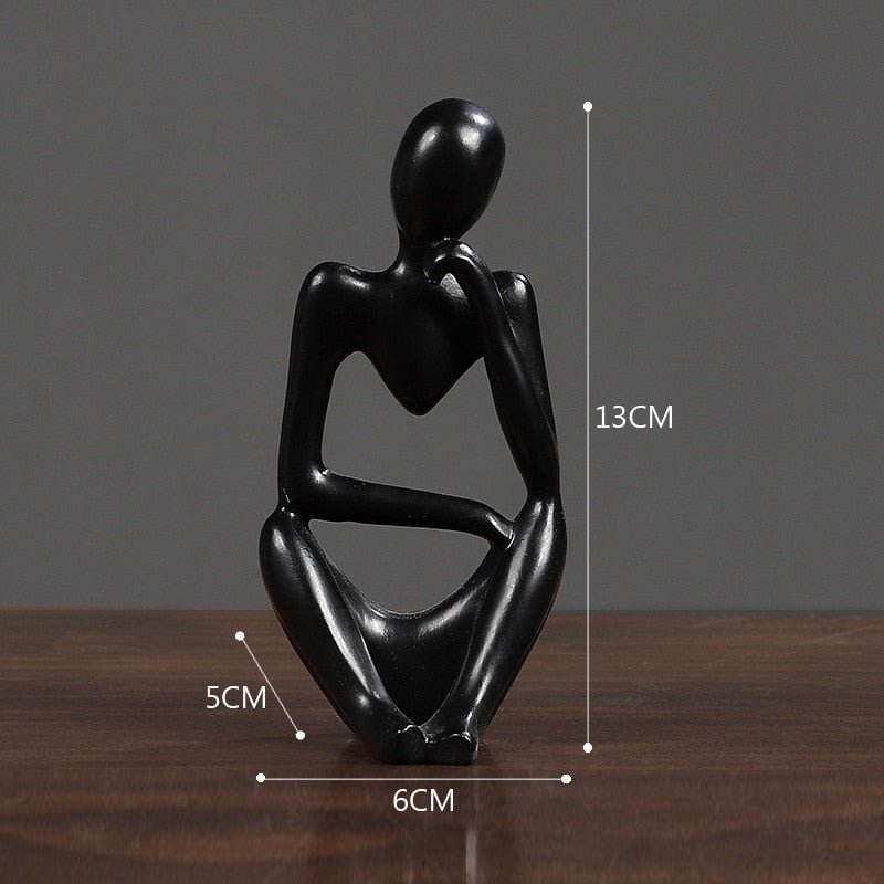 Escultura Decorativa Moderna O pensador - achatudostore
