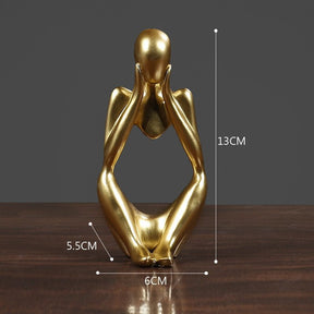 Escultura Decorativa Moderna O pensador - achatudostore