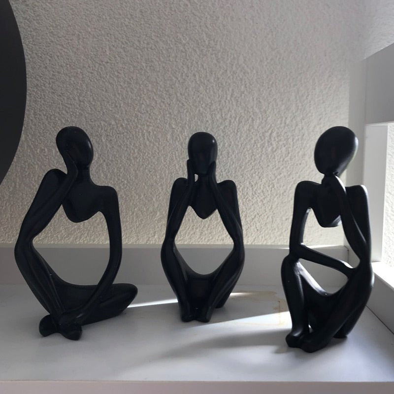 Escultura Decorativa Moderna O pensador - achatudostore