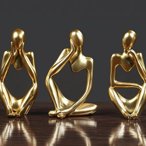 Escultura Decorativa Moderna O pensador - achatudostore
