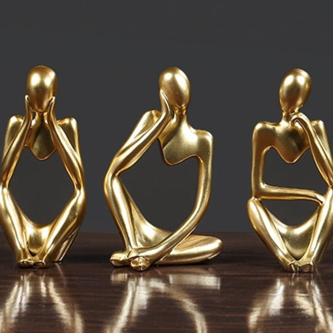 Escultura Decorativa Moderna O pensador - achatudostore
