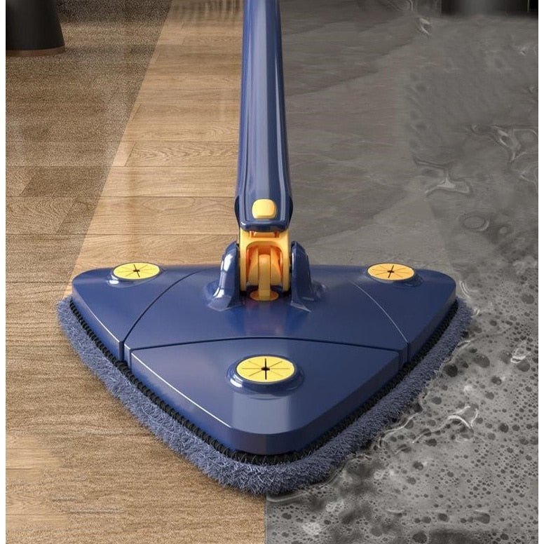 Esfregão Triangulo Mop De Limpeza Ajustável Giratória 360° - achatudostore