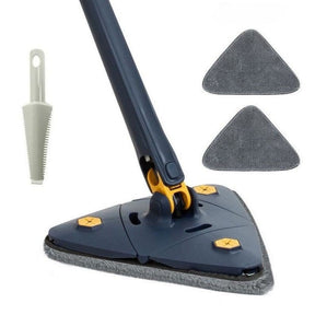 Esfregão Triangulo Mop De Limpeza Ajustável Giratória 360° - achatudostore