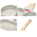 Frigideira Antiaderente com 3 Furos/4 Furos com Cabo de Madeira - achatudostore