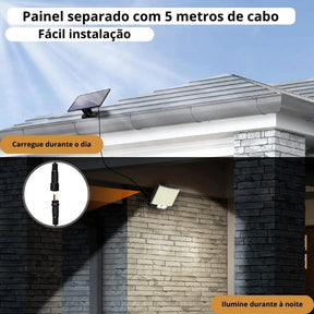 Lâmpada Solar 106 Leds - Sensor de movimento incluso - achatudostore