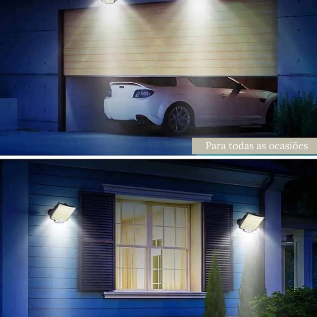 Lâmpada Solar 106 Leds - Sensor de movimento incluso - achatudostore