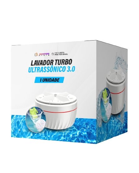 Lavador Turbo Ultrassônico 3.0 - achatudostore