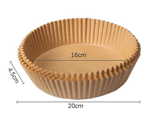 Papel Antiaderente para Airfryer - 50 unidades - achatudostore