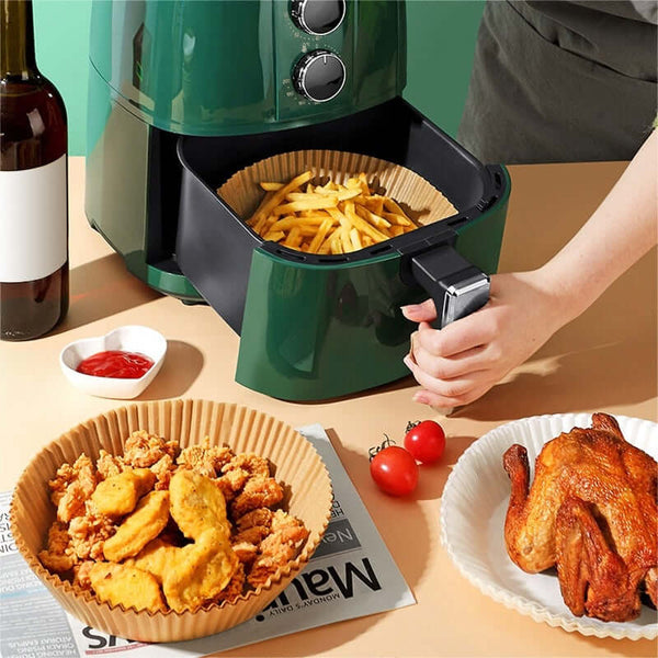 Papel Antiaderente para Airfryer - 50 unidades - achatudostore