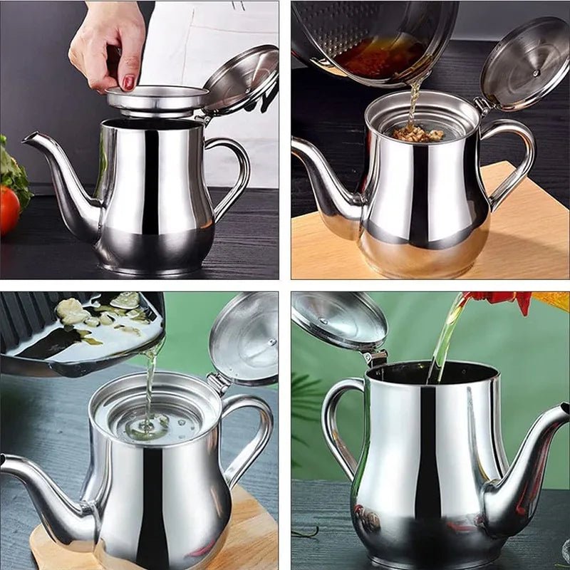 Pote de Filtragem de Óleo em Aço Inoxidável - achatudostore