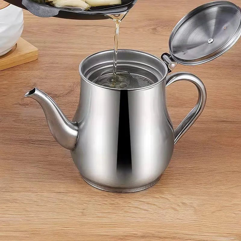 Pote de Filtragem de Óleo em Aço Inoxidável - achatudostore