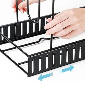 Prateleira Ajustável Organizadora de 8 Níveis para Panelas e Tampas - achatudostore