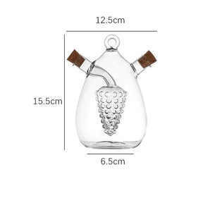 Recipiente Criativo para Óleo e Vinagreira Doméstica com vidro Duplo Engrossado - achatudostore