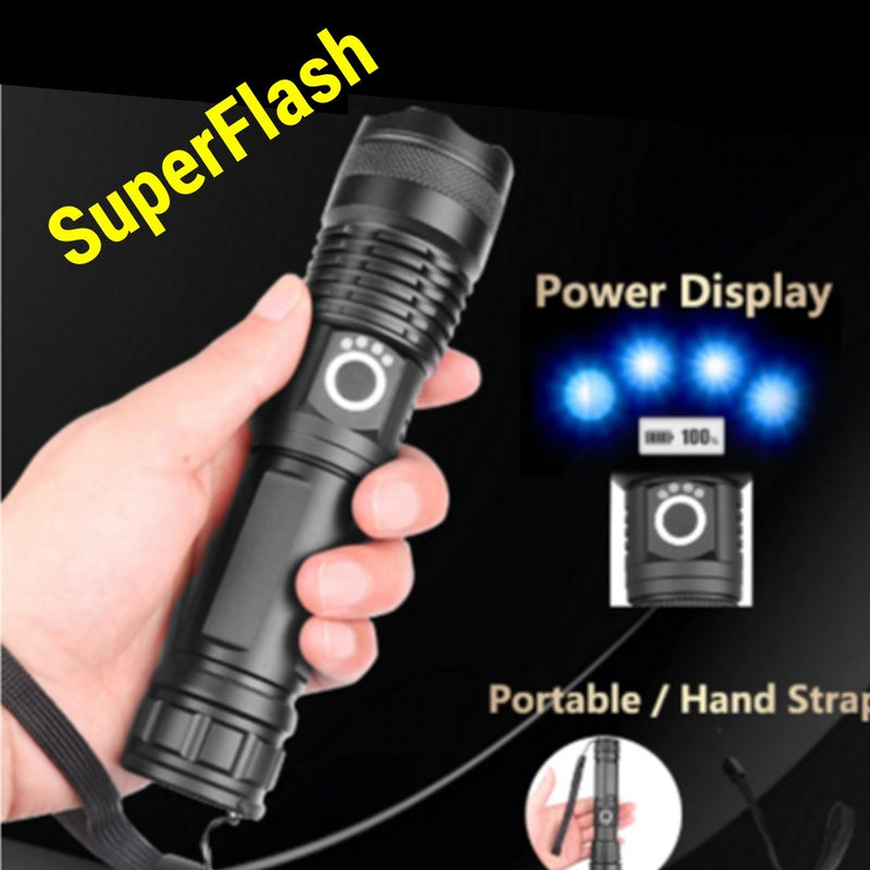Super Flash - Lanterna Tática 2500 Lúmens