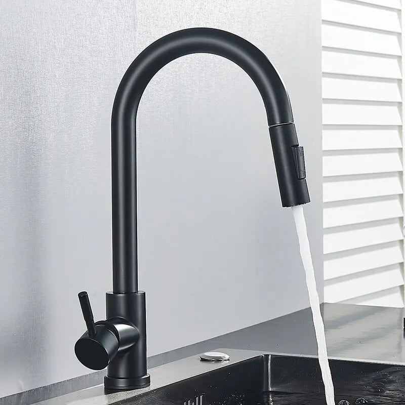 Torneira Gourmet para Cozinha Retrátil com 2 Modos - achatudostore