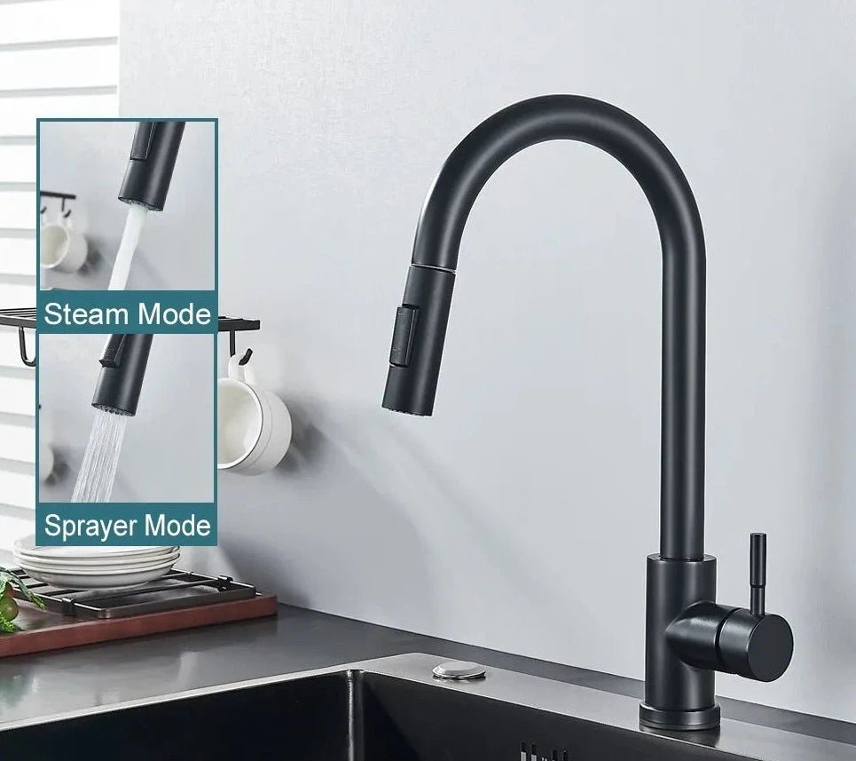 Torneira Gourmet para Cozinha Retrátil com 2 Modos - achatudostore