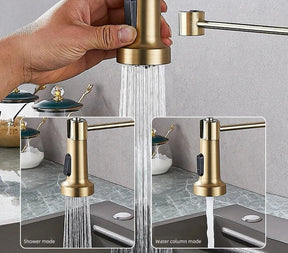 Torneira Gourmet Para Cozinha Spiral Golden - achatudostore