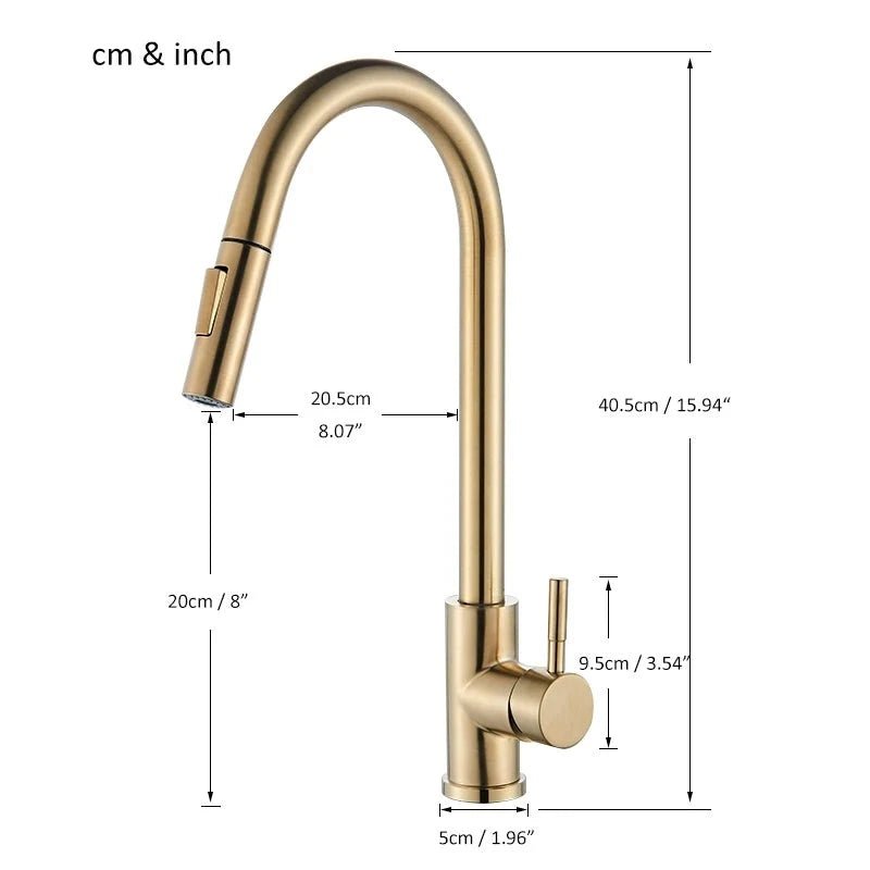 Torneira Gourmet Pata Cozinha Simple Gold - achatudostore