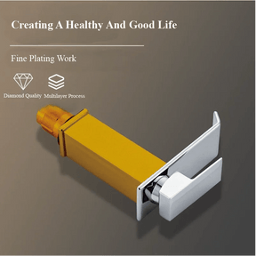 Torneira Premium para Banheiro GoldGeometricLine - achatudostore